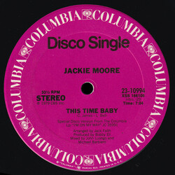 Jackie Moore This Time Baby USED VINYL 12INCH 33 S RPM SINGLE