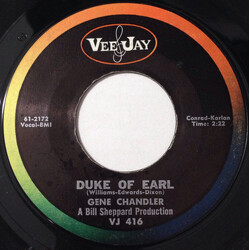 Gene Chandler Duke Of Earl / Kissin' In The Kitchen USED VINYL 7INCH 45 RPM SINGLE STYRENE