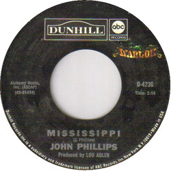John Phillips Mississippi / April Anne USED VINYL 7INCH 45 RPM SINGLE