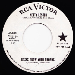 Ketty Lester Roses Grow With Thorns / Please Don't Cry Anymore USED VINYL 7INCH 45 RPM SINGLE PROMO