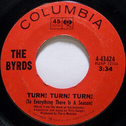 The Byrds Turn! Turn! Turn! (To Everything There Is A Season) USED VINYL 7INCH 45 RPM SINGLE STYRENE