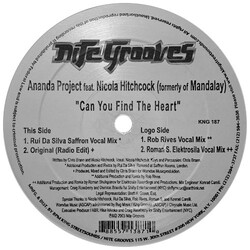 The Ananda Project / Nicola Hitchcock Can You Find The Heart VINYL 12" USED