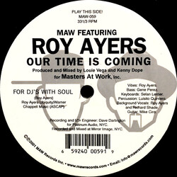 Masters At Work / Roy Ayers Our Time Is Coming USED VINYL 12INCH 33 S RPM SINGLE SIDED