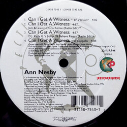 Ann Nesby Can I Get A Witness USED VINYL 12INCH