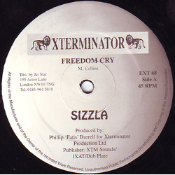 Sizzla Freedom Cry / Saturated Vinyl 12" USED