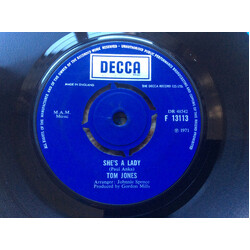 Tom Jones She's A Lady USED VINYL 7INCH SINGLE