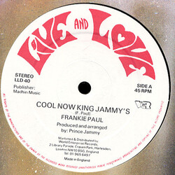 Frankie Paul Cool Now King Jammy's Vinyl 12" USED