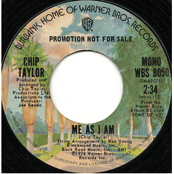 Chip Taylor Me As I Am Vinyl 7" USED