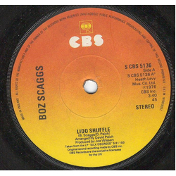 Boz Scaggs Lido Shuffle Vinyl 7" USED