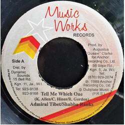Admiral Tibet / Shabba Ranks Tell Me Which One USED VINYL 7INCH 45 RPM
