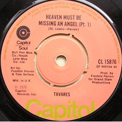 Tavares Heaven Must Be Missing An Angel USED VINYL 7INCH 45 RPM SINGLE