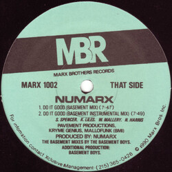 Numarx Do It Good USED VINYL 12INCH 33 S RPM