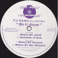 TJ Cases Do It Again VINYL 12" USED