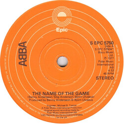ABBA The Name Of The Game VINYL 7" USED