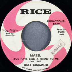Billy Grammer Mabel (You Have Been A Friend To Me) USED VINYL 7INCH 45 RPM PROMO