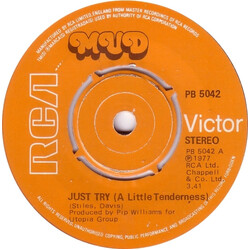 Mud Just Try (A Little Tenderness) USED VINYL 7INCH 45 RPM SINGLE