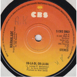 The Marmalade Ob-La-Di - Ob-La-Da / Lovin' Things USED VINYL 7INCH 45 RPM SINGLE REISSUE