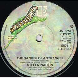 Stella Parton The Danger Of A Stranger USED VINYL 7INCH 45 RPM SINGLE STEREO