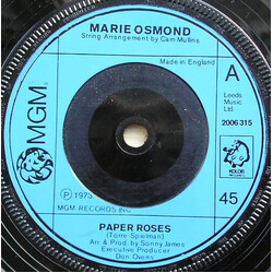 Marie Osmond Paper Roses VINYL 7" USED