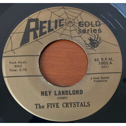 The Five Crystals Hey Landlord USED VINYL 7INCH 45 RPM REISSUE