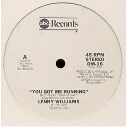 Lenny Williams You Got Me Running USED VINYL 12INCH 45 RPM PROMO