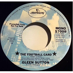 Glenn Sutton The Football Card USED VINYL 7INCH 45 RPM MISPRINT PROMO STEREO MONO