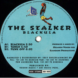 The Stalker Blackula USED VINYL 12INCH 33 S RPM 45 RPM