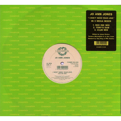 Jo Ann Jones I Don't Need Your Love VINYL 12" USED