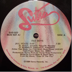 Fat Boys Jail House Rap VINYL 12" USED