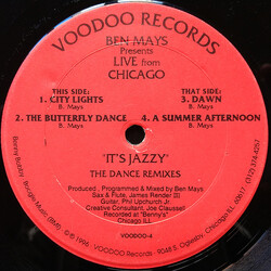 Ben Mays / Live From Chicago It's Jazzy  (The Dance Remixes) VINYL 12" USED