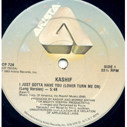 Kashif I Just Gotta Have You (Lover Turn Me On) USED VINYL 12INCH 33 S RPM