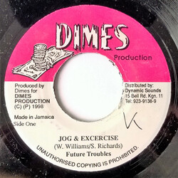 Future Troubles Jog & Exercise USED VINYL 7INCH 45 RPM SINGLE