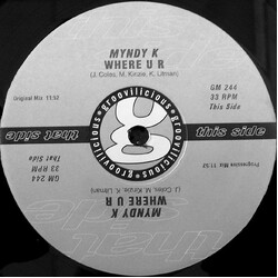 Myndy K. Where U R VINYL 12" USED