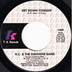 KC & The Sunshine Band Get Down Tonight USED VINYL 7INCH 45 RPM STYRENE