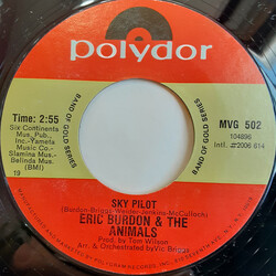 Eric Burdon & The Animals Sky Pilot USED VINYL 7INCH SINGLE 45 RPM REISSUE