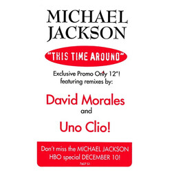 Michael Jackson This Time Around USED VINYL 12INCH PROMO 33 S RPM
