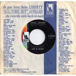 Jan & Dean Fiddle Around USED VINYL 7INCH 45 RPM SINGLE