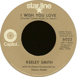 Keely Smith / Louis Prima & Keely Smith I Wish You Love / That Old Black Magic USED VINYL 7INCH 45 RPM
