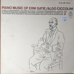 Erik Satie / Aldo Ciccolini Piano Music Of Erik Satie, Vol. 2 Vinyl LP USED