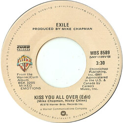 Exile (7) Kiss You All Over / Don't Do It USED VINYL 7INCH 45 RPM REPRESS