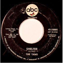 The Tams Shelter / Get Away (Leave Me Alone) USED VINYL 45 RPM 7INCH