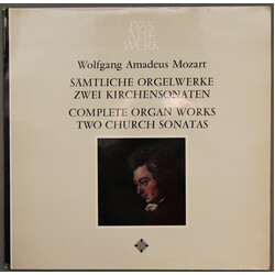 Wolfgang Amadeus Mozart / Herbert Tachezi Sämtliche Orgelwerke - Zwei Kirchensonaten / Complete Organ Works - Two Church Sonatas Vinyl LP USED