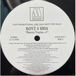 Boyz II Men "Remix Tracks +1" USED VINYL 12INCH 33 S RPM PROMO STEREO