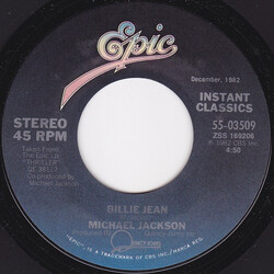 Michael Jackson Billie Jean / Can't Get Outta The Rain VINYL 7" USED
