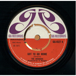 The Invaders / Paulette And Gee Got To Go Home / How Long Will You Stay USED VINYL 7INCH 45 RPM