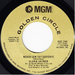 Gloria Gaynor Never Can Say Goodbye / Honey Bee USED VINYL 7INCH SINGLE 45 RPM REISSUE