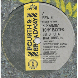 Tony Baxter Get Up Offa That Thing (James Who?) USED VINYL 7INCH 45 RPM SINGLE STEREO