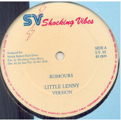 Little Lenny / Little Kirk Rumours / She  Believes In Me Vinyl 12" USED