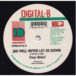 Tony Rebel / Admiral Tibet Jah Will Never Let Us Down / Brutality USED VINYL 12INCH 45 RPM