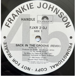 Frankie Johnson Back In The Groove USED VINYL 12INCH 45 RPM PROMO